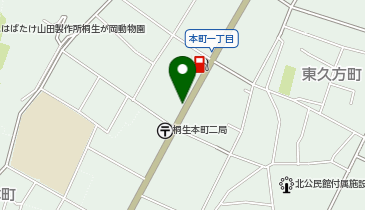 桐生市役所 総合政策部伝建まちなか交流館の地図画像