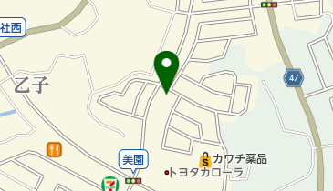 菓子工房あおいの地図画像