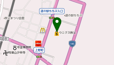 パステル秩父店の地図画像