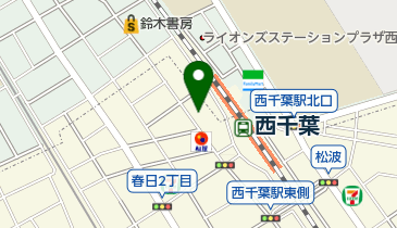 ライブハウスZXWESTCHIBAの地図画像