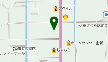 スポーツプラザ山新常陸太田の地図画像