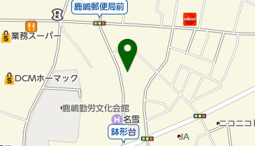 くじら料理ささごやの地図画像