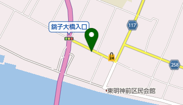 花塚洋品店の地図画像
