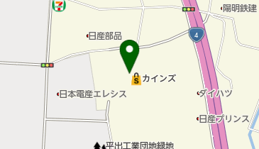 ペッツワン宇都宮平出店の地図画像