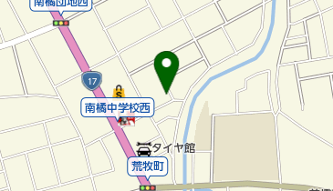 ヘアースタジオIWASAKI前橋荒牧店の地図画像