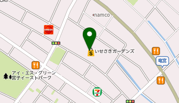 伊勢崎市役所いせさきガーデンズ行政センターの地図画像