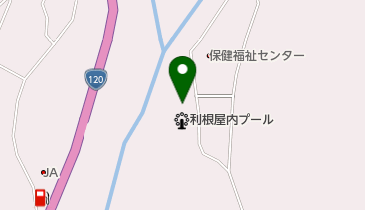 沼田市 利根温水プールの地図画像