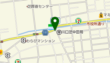 にこまる弁当わらび猫橋店の地図画像