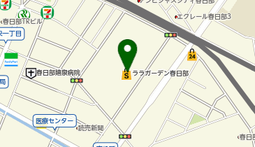 エースコンタクトララガーデン春日部店の地図画像