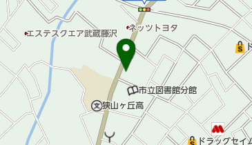 シャディサラダ館狭山ヶ丘店の地図画像