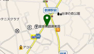 けやき動物病院富士見の地図画像