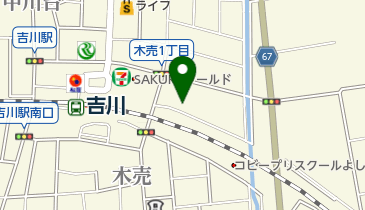 吉川駐輪場センターの地図画像