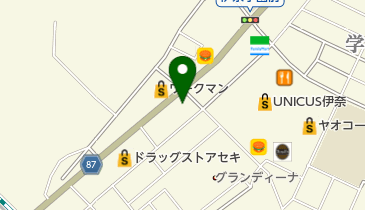 アクラ伊奈店の地図画像