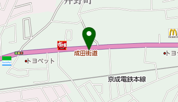 ペットのデパート東葛勝田台店の地図画像