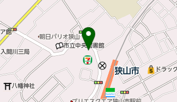 狭山市役所 産業労働センターの地図画像