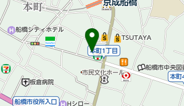 新健勝苑船橋店の地図画像