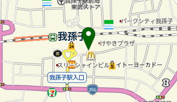 我孫子インフォメーションセンターの地図画像