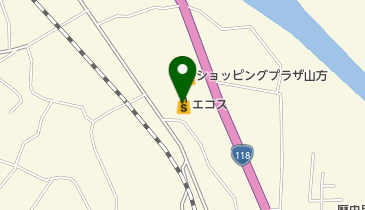 エコス山方物産販売店の地図画像