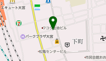 韓国料亭漢江の地図画像