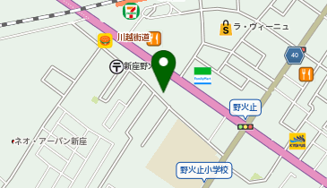 タックルベリー新座店の地図画像