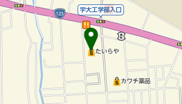 美容室ブライトの地図画像