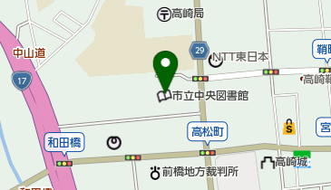 高崎市薬剤師会の地図画像