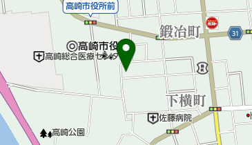 裁判所 前橋地方裁判所 高崎支部 弁護士控室の地図画像