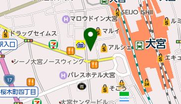 ユーミーらいふ大宮店の地図画像