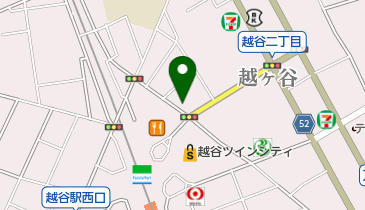 越中屋カバン店の地図画像