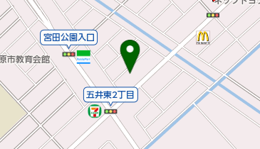 シモアール五井店の地図画像