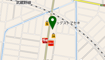 バウム犬と猫の病院の地図画像