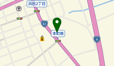 エルフ浜田店の地図画像