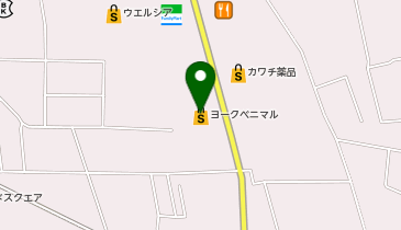 うさちゃんクリーニングヨークベニマル友部東平店の地図画像
