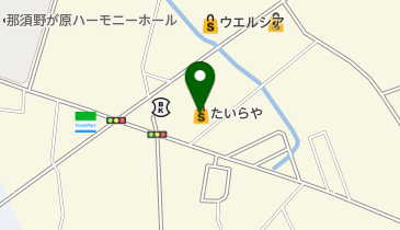 ののはな理容室大田原店の地図画像