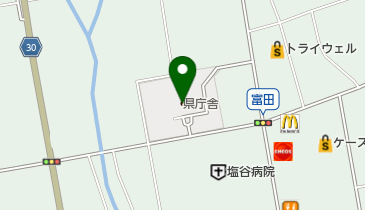 栃木県庁 県民生活部 広報課 県民プラザ 塩谷県民相談室の地図画像