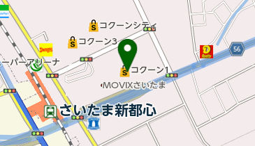 キャラポートさいたま新都心店の地図画像