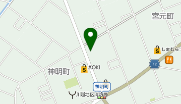 メガネフラワー 川越神明町店の地図画像