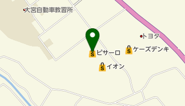 スポーツプラザ山新常陸大宮の地図画像