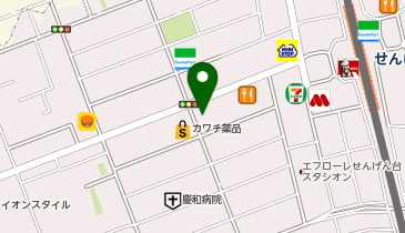 せんげん台・優しい整体院ゆらりの地図画像