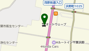 オートウェーブ浜野店車検くらぶの地図画像