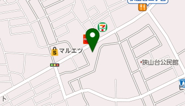 狭山市役所 第二児童館の地図画像