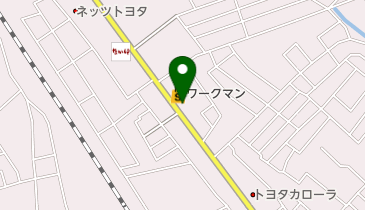 ヘアーサロンワガの地図画像