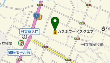 オオクボ日立神峰店の地図画像