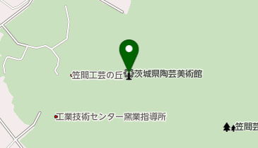 茨城県陶芸美術館ミュージアムショップの地図画像