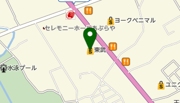 ユザワヤ大田原店の地図画像