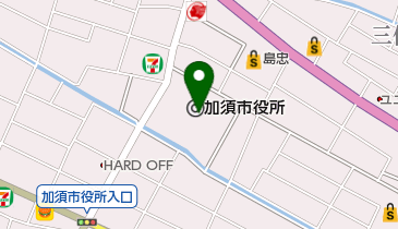 加須市ふるさとハローワークの地図画像