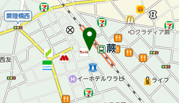 銀座LA・BO蕨西口店」(蕨市-ヘア/美容/ネイル-〒335-0004)の地図