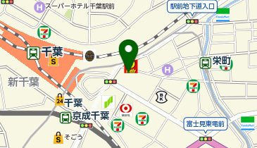 一ツ葉高校千葉キャンパスの地図画像