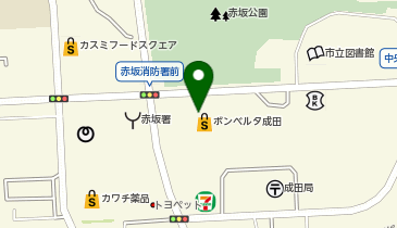 フットフォーライフボンベルタ成田店の地図画像