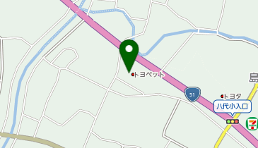 茨城トヨペット株式会社潮来店の地図画像